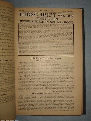 10790.Antique chess magazine:Tijdschrift van den Koninklijken nederlandschen