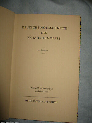 10809.Antique German Book: Deutsche Holzschnitte des XX. Jahrhunderts. IN Nr. 606 1957