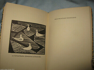 10809.Antique German Book: Deutsche Holzschnitte des XX. Jahrhunderts. IN Nr. 606 1957