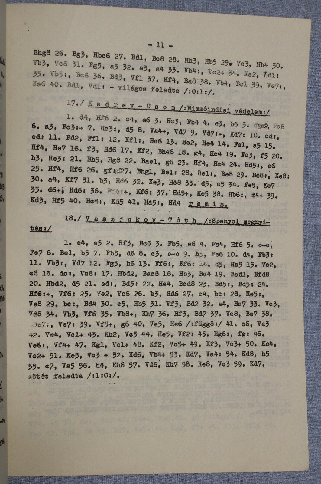 11041.Chess book: 2 SKDA Chess Championship, Budapest, 1965