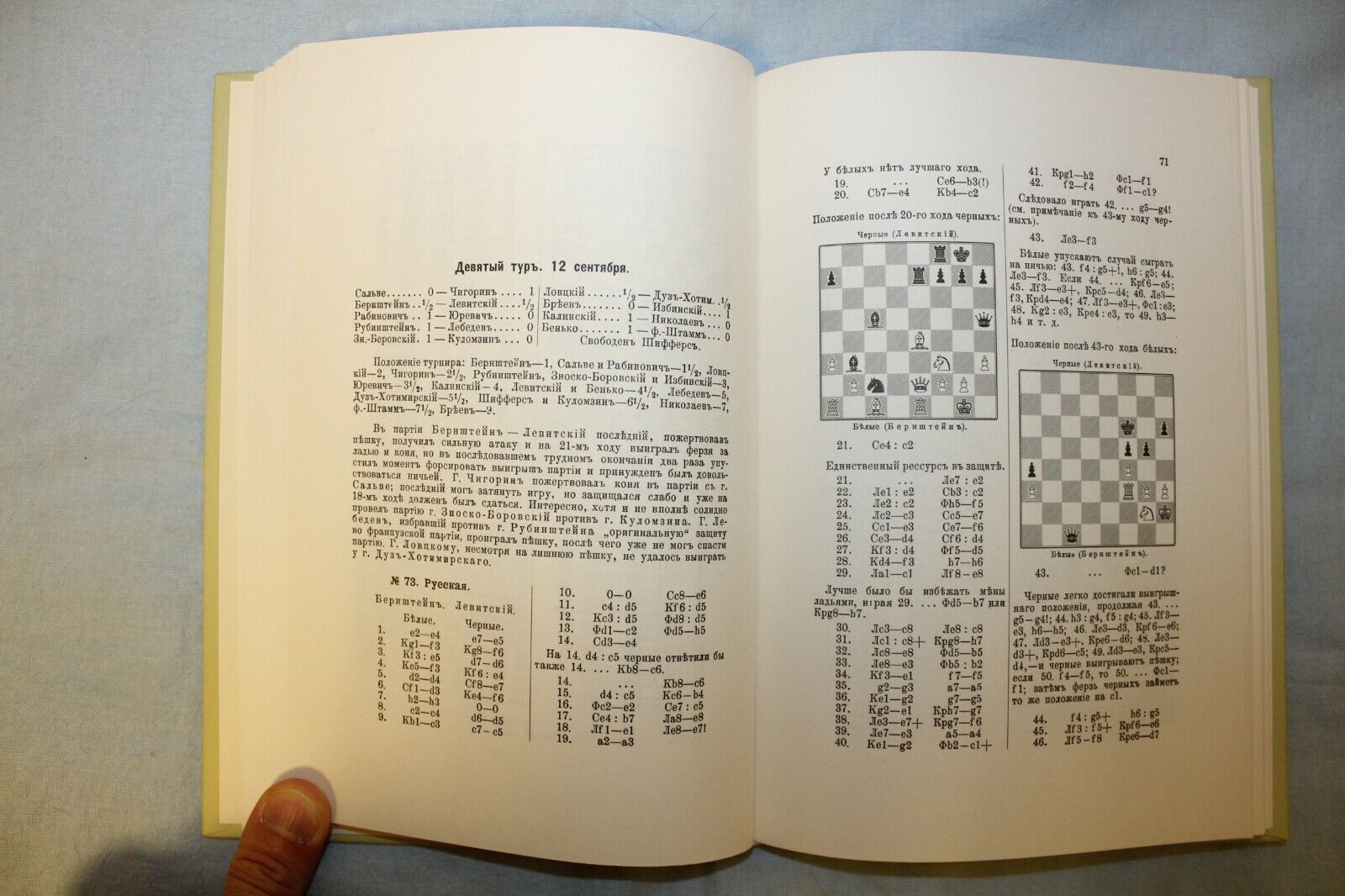 11131.Chess Book: Third All-Russian Chess Tournament 1903. Chigorin. Reprinted edition
