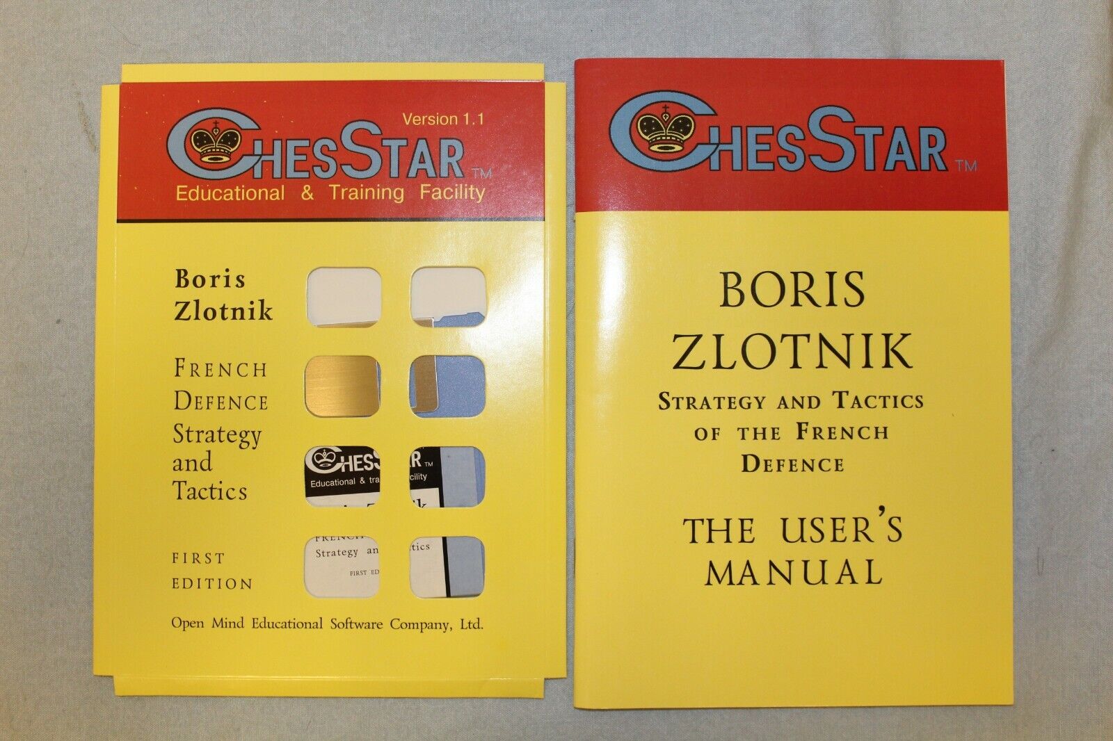 11147.Chess Computer Program on Floppy Disk 3.5: French Defence. Boris Zlotnik. 1993