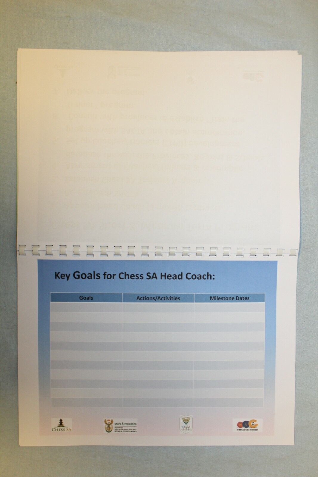11149.Chess Development Materials. Sport & Recreation department, South Africa 2017