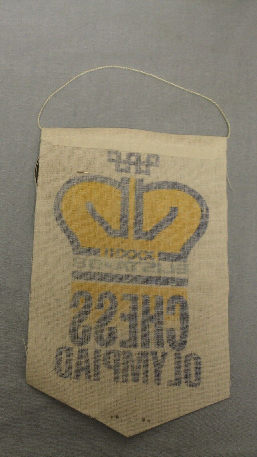 11222.Chess Set: pennant and pin of  3 Chess Olympiad in Elista 1998