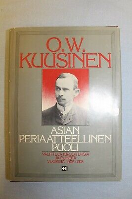 11300.From Arbatov’s Library. Gift inscription. Asian Periaatteellinen Puoli. Kuusinen