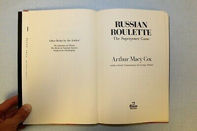 11303.From Arbatov’s Library. Signed by Author. Russian Roulette. Arthur Macy Cox.1982