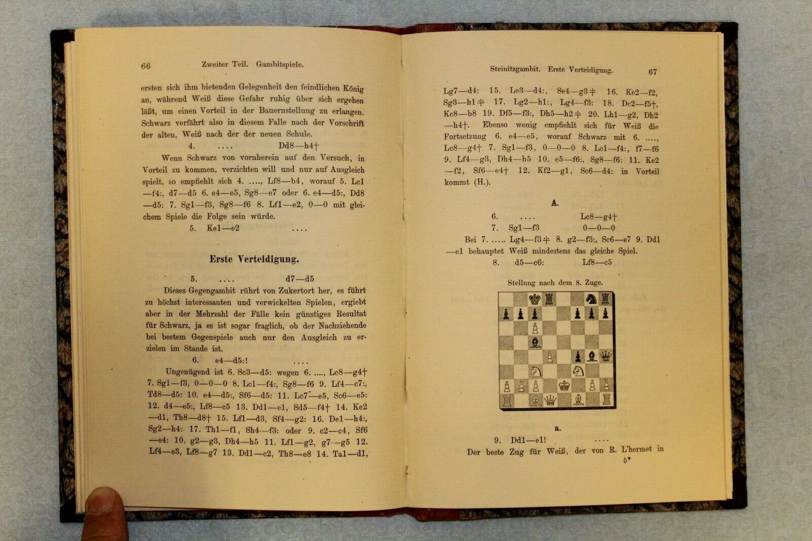 11311.German Chess Book: Die Wiener Partie Eine Schach-Theoretische.1893