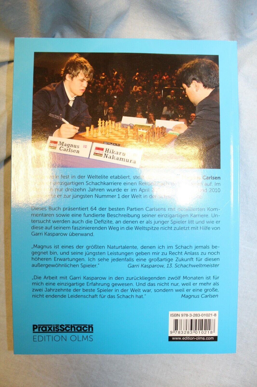 11313.German Chess Book: Michaltschischin: Kämpfen und Siegen mit Magnus Carlsen