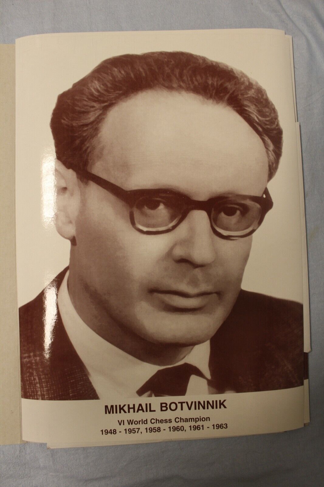 11339.Huge Wall Portraits of World Chess Champions (from Steinitz to Karlsen) 48Х34