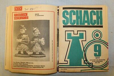 11398.Polish Chess Magazine: «Schach». Complete yearly set. 1977. German language