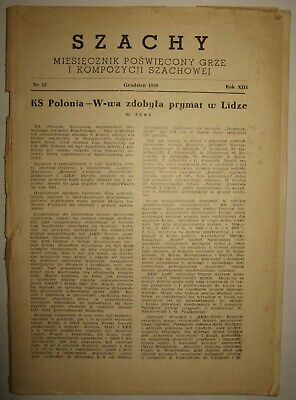 11399.Polish Chess Magazine: «Szachy». Complete yearly set. 1959