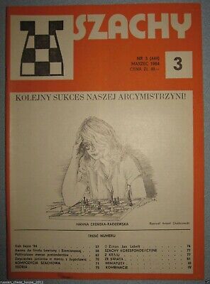 11409.Polish Chess Magazine: «Szachy». Complete yearly set. 1984