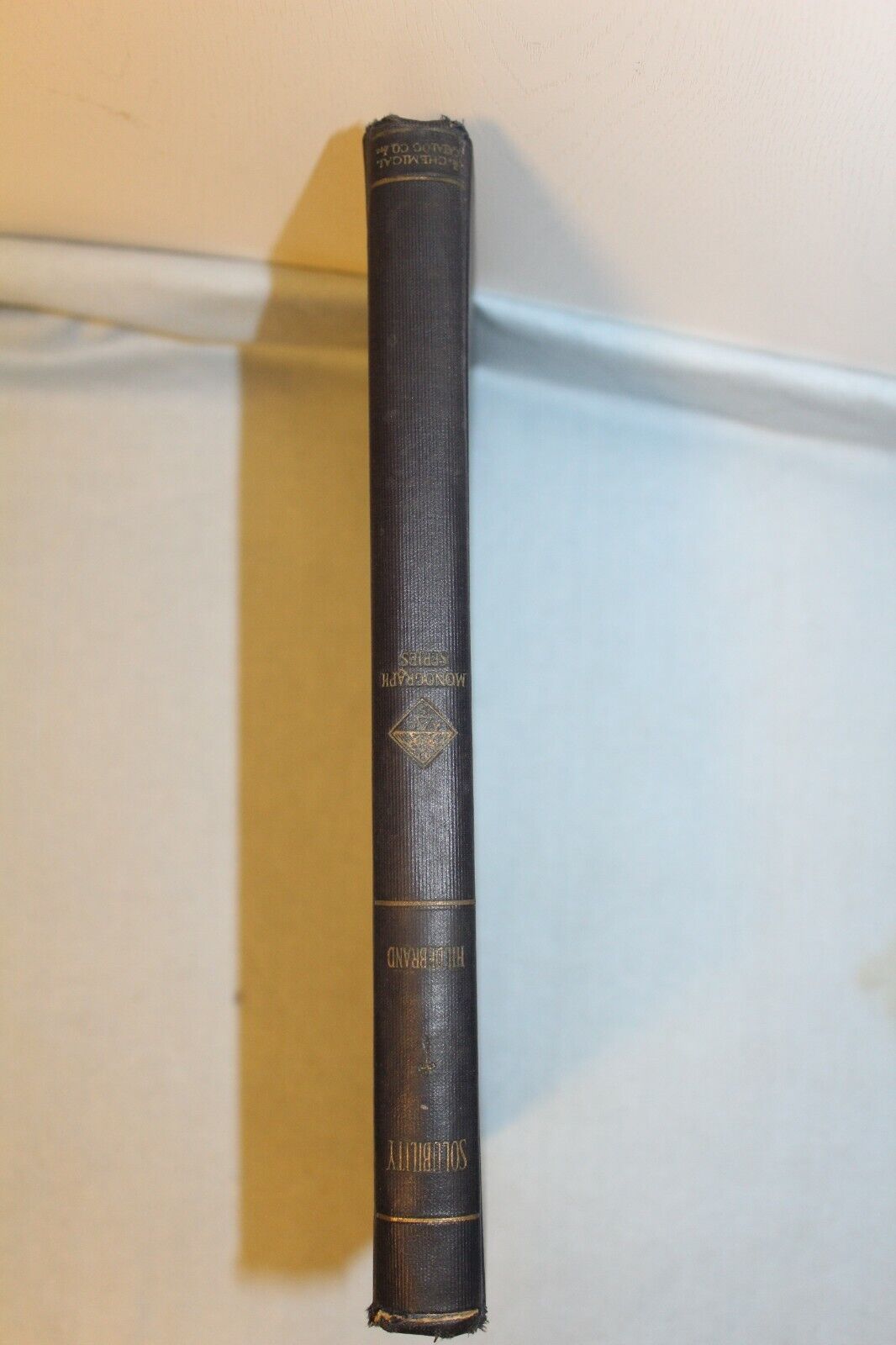 11420.Rare Book on Chemistry: Solubility by J. H. Hildebrand. 1924