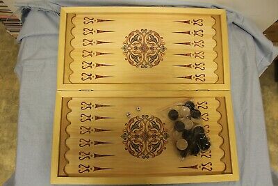11447.Russian Checkers / Backgammon Set «Russian Flag»