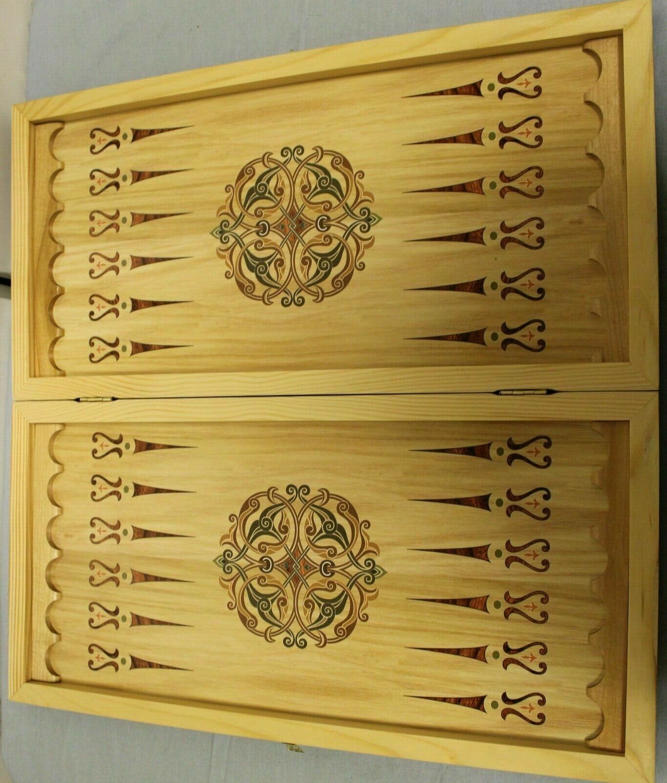 11451.Russian Checkers / Backgammon Set 'Crusaders'