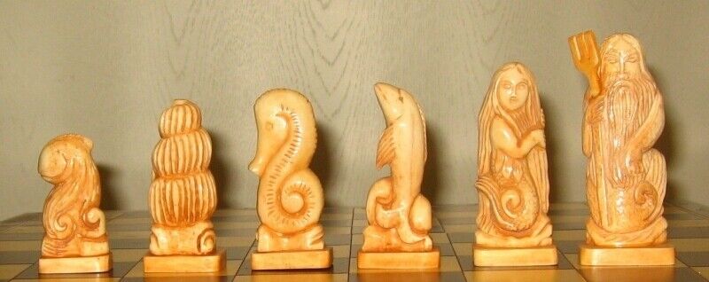 11581.Russian Chess Set Sea Tale