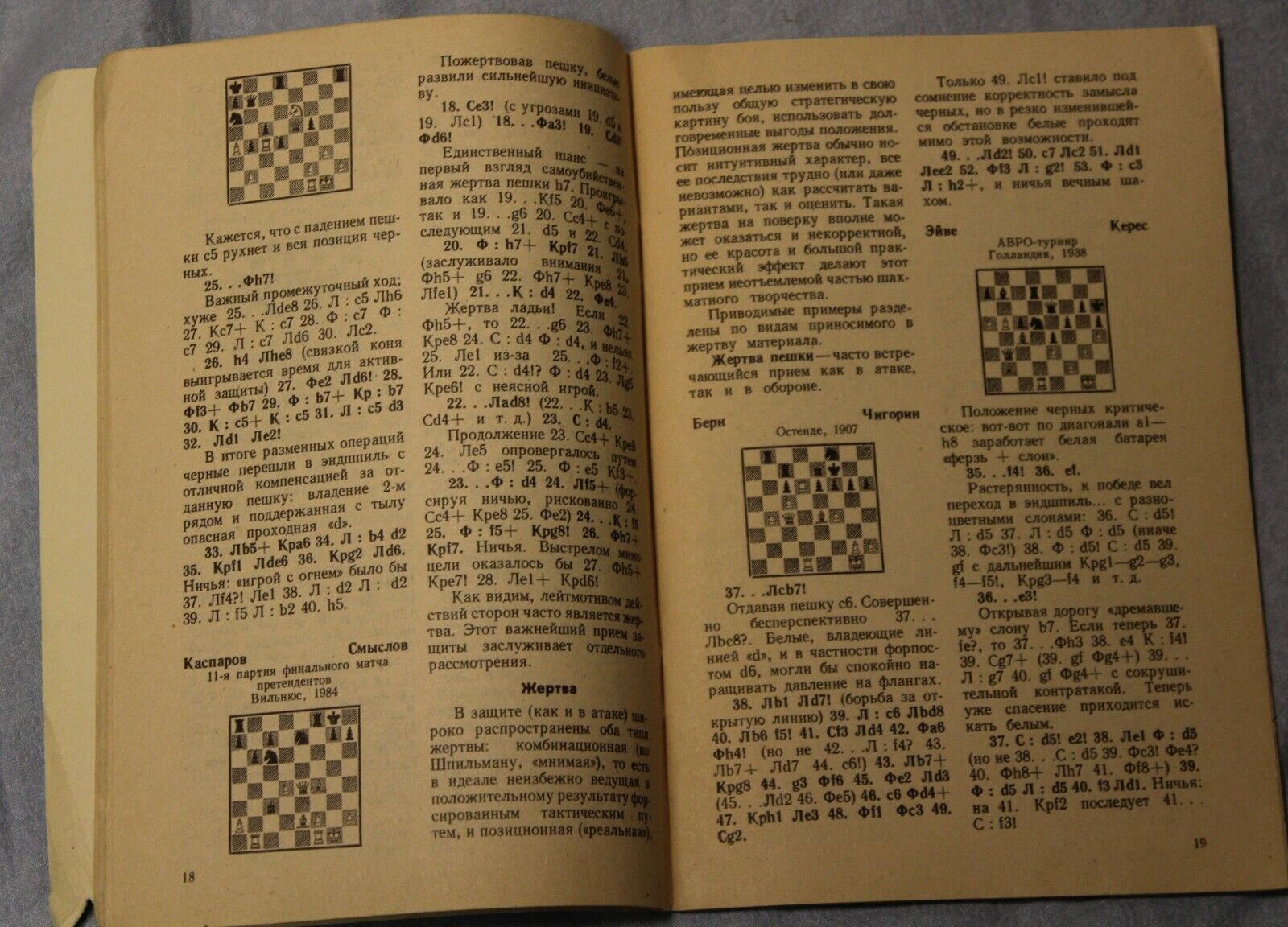 11601.Russian Soviet Chess Book signed by  D. G. Plisetsky. Protection Technique. 1985