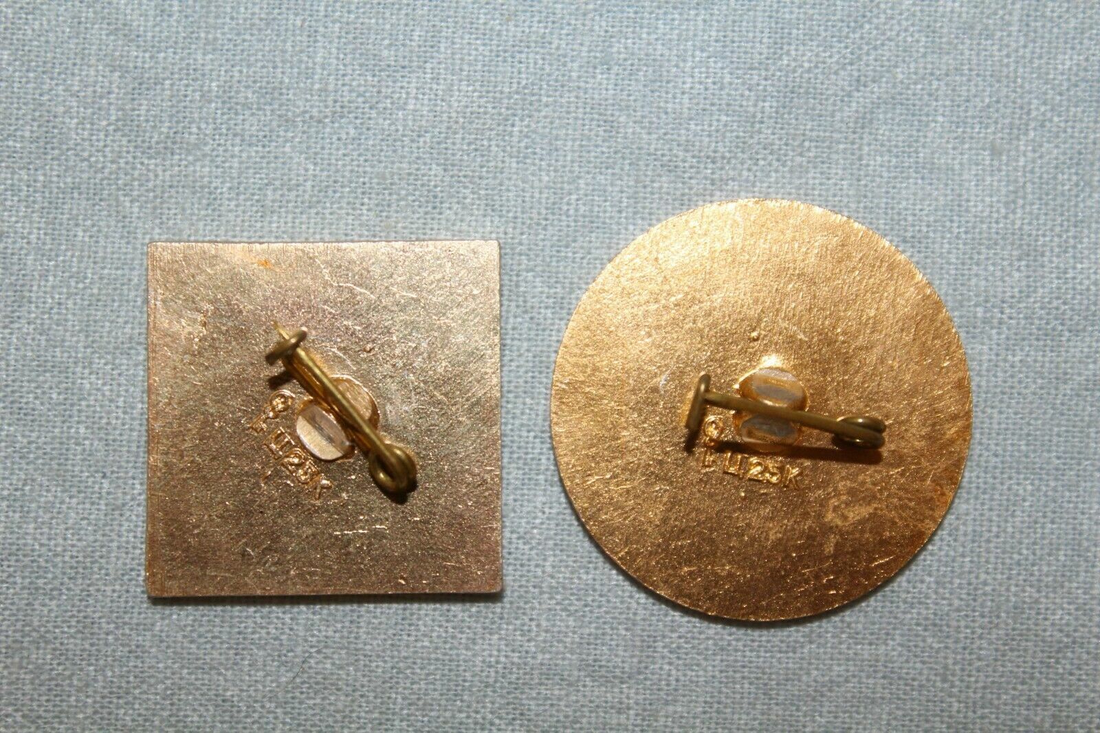 11641.Set of 2 Soviet Chess Pins Badges: 47th Championship of the USSR. Minsk 1979